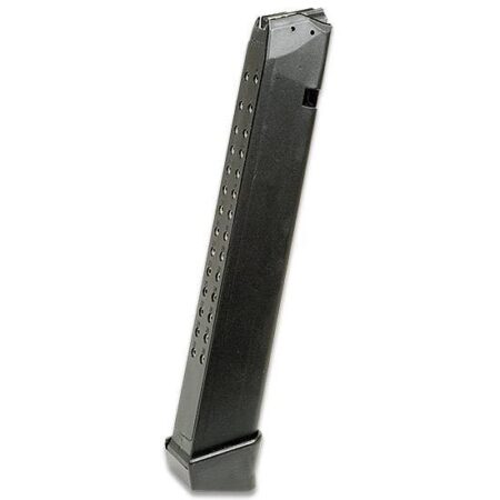 SGM Tactical Glock G17/G18/G19/G26/G34 9mm 33-Round Extended Magazine- Polymer Black- SGMT9G33R