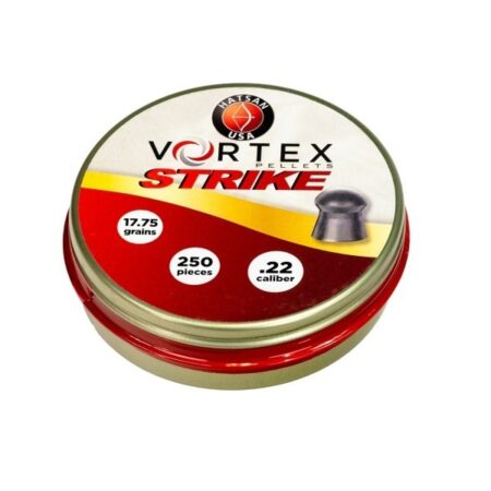 an image of the product Hatsan USA Vortex Strike .22 Caliber/5.5mm Domed Pellets- Tin of 250 - HA90641