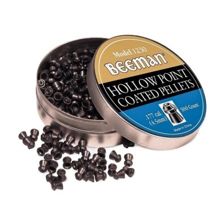 an image of the product Beeman .177 Caliber/4.5mm Coated Hollow Point Pellets- Tin of 500 - 1230
