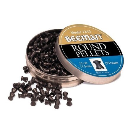 an image of the product Beeman .22 Caliber/5.5mm Round Lead Pellets- Tin of 175 - 1245