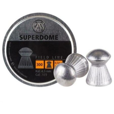 an image of the product RWS Superdome  Field Line .177 Caliber/4.5mm Round-Nose Lead Pellets- Tin of 300 - 2317406