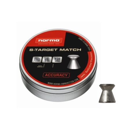 an image of the product Norma S-Target Match .177 Caliber/4.5mm Wadcutter Pellets- Tin of 200 - 2411416