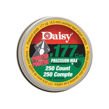 an image of the product Daisy Precision Max .177/4.5mm Lead Pointed Pellets- Tin of 250 - 987777