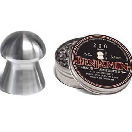an image of the product Benjamin Hunting Pellets .25 Caliber/6.4mm Domed Air Gun Pellets- Tin of 200 - BD225