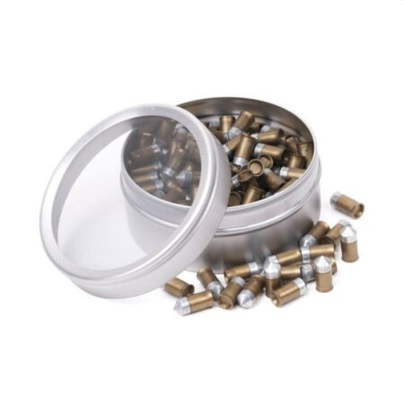 an image of the product Crosman Gold Flight Penetrators .177 Caliber/4.5mm Lead-Free Pointed Penetrator Pellets- Tin of 125 - LF1785