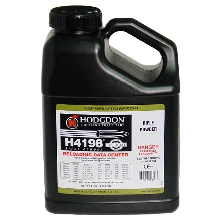 Hodgdon H4198 Smokeless Powder- 8 Lbs. (HAZMAT Fee Required)- H41988