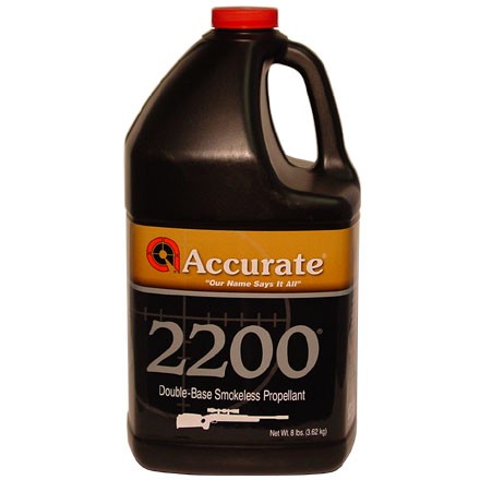 Accurate 2200 Smokeless Powder- 8 Lbs. (HAZMAT Fee Required)- A22008