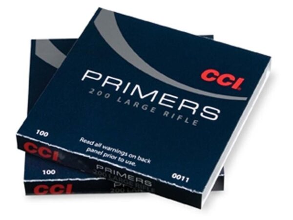 CCI Large Rifle Primers #200- Box of 100 (HAZMAT Fee Required)- 11-100