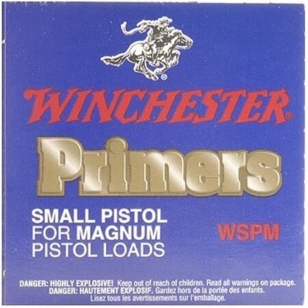 Winchester Small Magnum Pistol Primers #1-1/2M- Box of 1000 (HAZMAT Fee Required)- WSPM