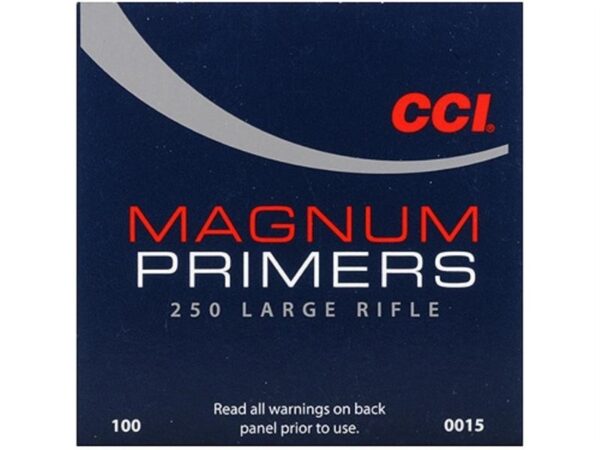 CCI Large Rifle Magnum Primers #250- Box of 100 (HAZMAT Fee Required)- 15-100