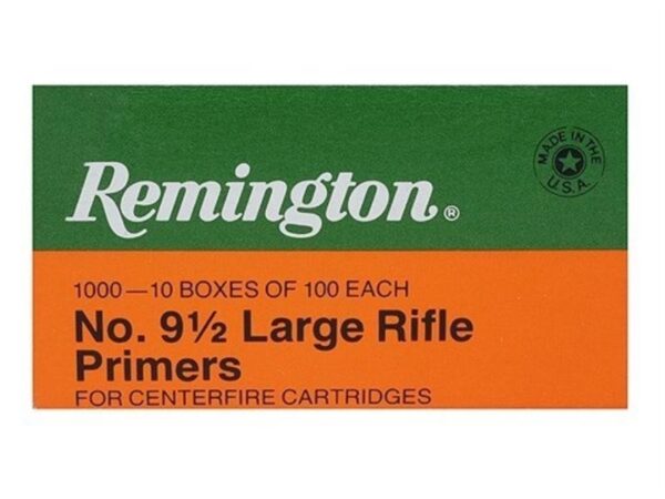 Remington Large Rifle Primers #9-1/2- Box of 1000 (HAZMAT Fee Required)- X22608