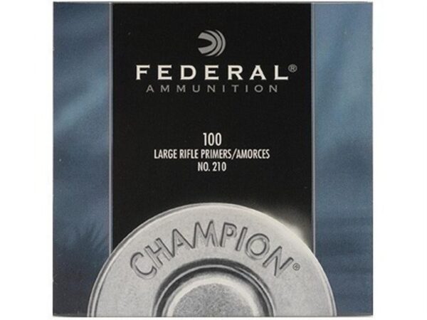 Federal Large Rifle Primers #210- Box of 100 (HAZMAT Fee Required)- 210-100