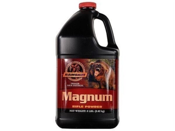 Ramshot Magnum Smokeless Powder- 8 Lbs. (HAZMAT Fee Required)- MAGNUM-8
