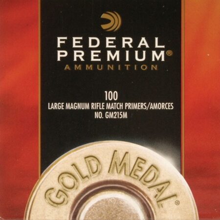Federal Premium Gold Medal Large Rifle Magnum Match Primers #215M- Box of 1000 (HAZMAT Fee Required)- GM215M