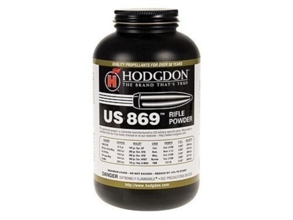 Hodgdon US 869 Smokeless Powder- 1 Lb. (HAZMAT Fee Required)- H8691