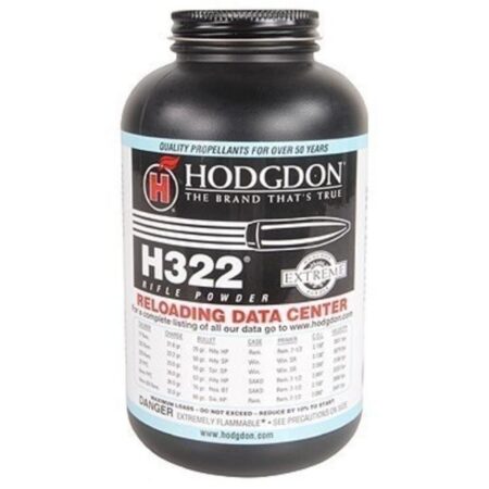 Hodgdon H322 Smokeless Powder- 1 Lb. (HAZMAT Fee Required)- H3221