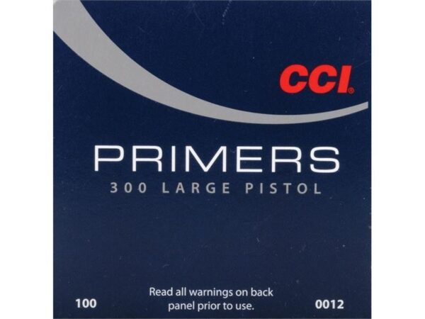 CCI Large Pistol Primers #300- Box of 1000 (HAZMAT Fee Required)- 12