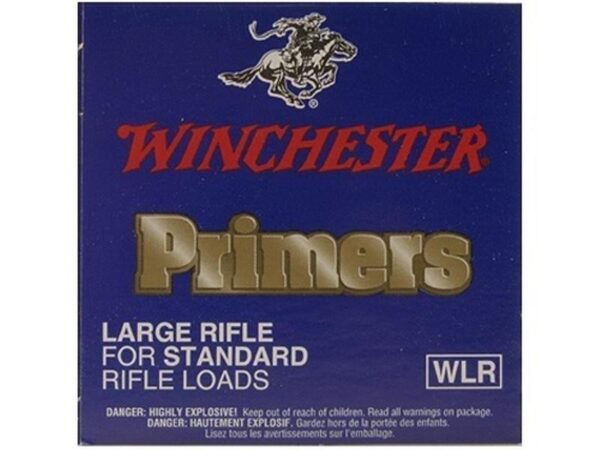 Winchester Large Rifle Primers #8-1/2- Box of 1000 (HAZMAT Fee Required)- WLR