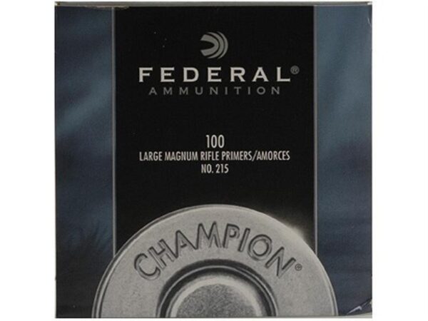 Federal Large Rifle Magnum Primers #215- Box of 1000 (HAZMAT Fee Required)- 215