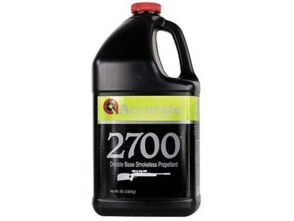 Accurate 2700 Smokeless Powder- 8 Lbs. (HAZMAT Fee Required)- A27008