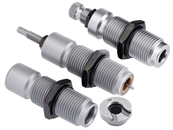 an image of the product Hornady American Series 9mm Luger Nitride 3-Die Reloading Set with Shell Holder- 486515