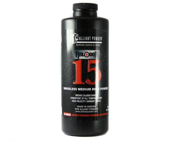Alliant Reloder 15 Smokeless Powder- 1 Lb. (HAZMAT Fee Required)- ARE151