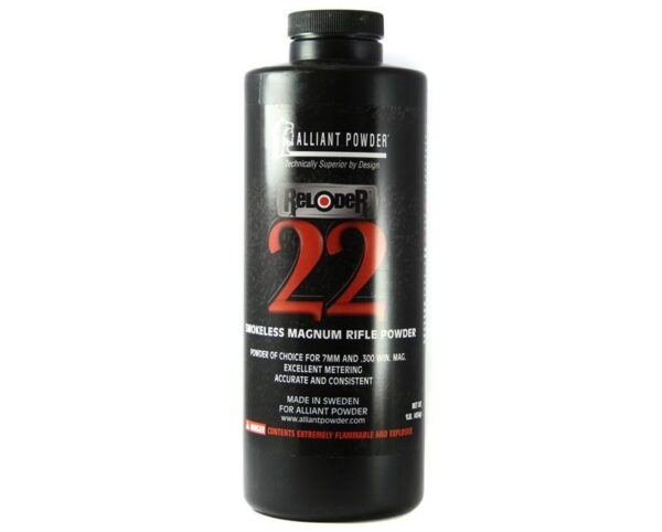 Alliant Reloder 22 Smokeless Powder- 1 Lb. (HAZMAT Fee Required)- ARE221