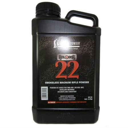 Alliant Reloder 22 Smokeless Powder- 5 Lbs. (HAZMAT Fee Required)- ARE225