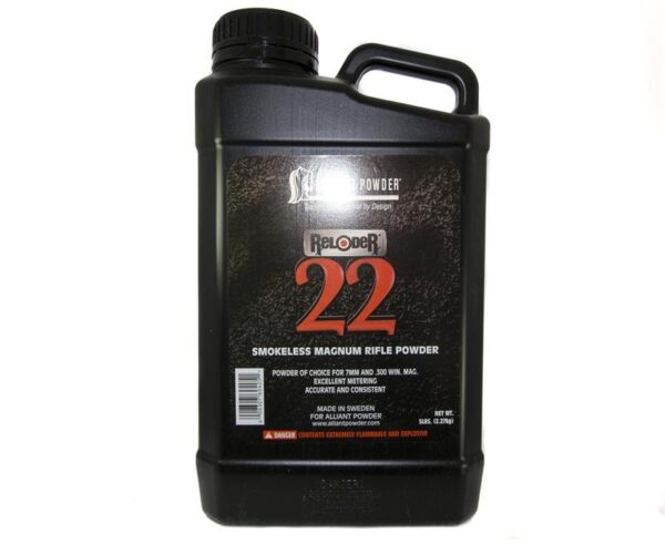 Alliant Reloder 22 Smokeless Powder- 5 Lbs. (HAZMAT Fee Required)- ARE225
