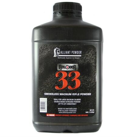 Alliant Reloder 33 Smokeless Powder- 8 Lbs. (HAZMAT Fee Required)- ARE338