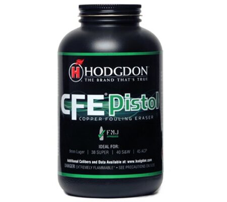 Hodgdon CFE Pistol Smokeless Powder- 1 Lb. (HAZMAT Fee Required)- HCFEPISTOL1