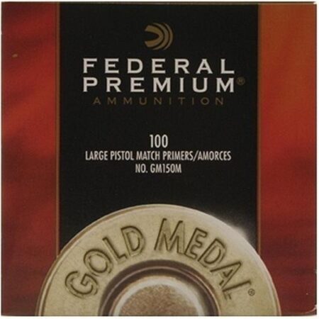 Federal Premium Gold Medal Large Pistol Match Primers #150M- Box of 100 (HAZMAT Fee Required)- GM150M-100