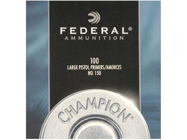 Federal Large Pistol Primers #150- Box of 100 (HAZMAT Fee Required)- NO.150-100
