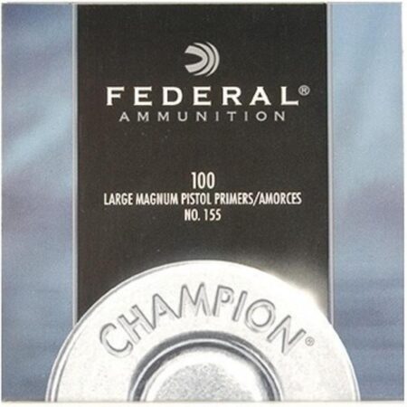 Federal Large Pistol Magnum Primers #155- Box of 100 (HAZMAT Fee Required)- NO.155-100