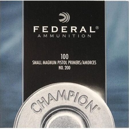 Federal Small Pistol Magnum Primers #200- Box of 100 (HAZMAT Fee Required)- NO.200-100