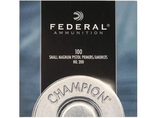 Federal Small Pistol Magnum Primers #200- Box of 100 (HAZMAT Fee Required)- NO.200-100