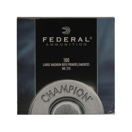 Federal Large Rifle Magnum Primers #215- Box of 100 (HAZMAT Fee Required)- 215-100