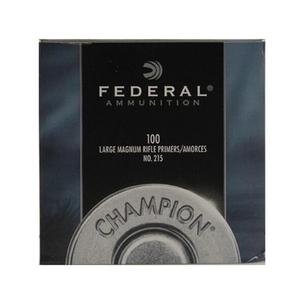 Federal Large Rifle Magnum Primers #215- Box of 100 (HAZMAT Fee Required)- 215-100