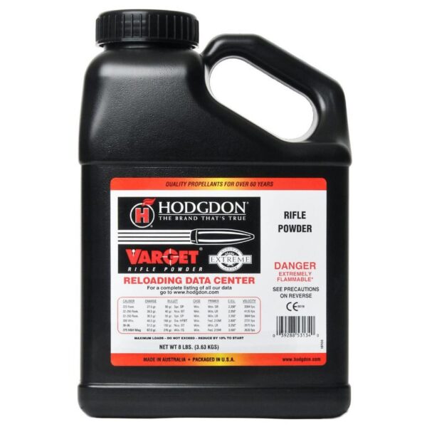 Hodgdon Varget Smokeless Powder- 8 Lbs. (HAZMAT Fee Required)- HVAR8