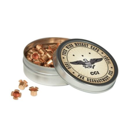 CCI Four Wing Musket Caps- Tin of 100 (HAZMAT Fee Required)- CCI0301