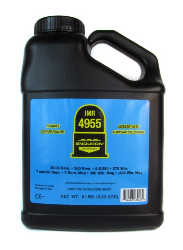 IMR 4955 Smokeless Powder- 8 Lbs. (HAZMAT Fee Required)- IMR49558