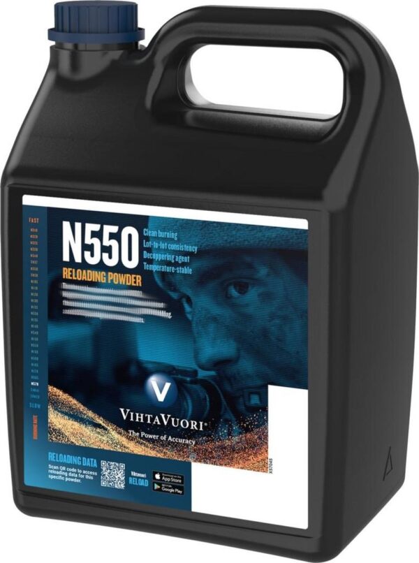 Vihtavuori N550 Smokeless Powder- 8 Lb. (HAZMAT Fee Required)- N5508