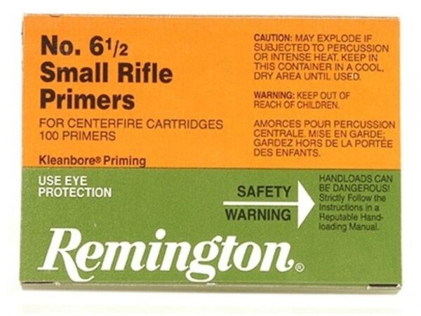 Remington Small Rifle Primers #6-1/2- Box of 100 (HAZMAT Fee Required)- x22606-100