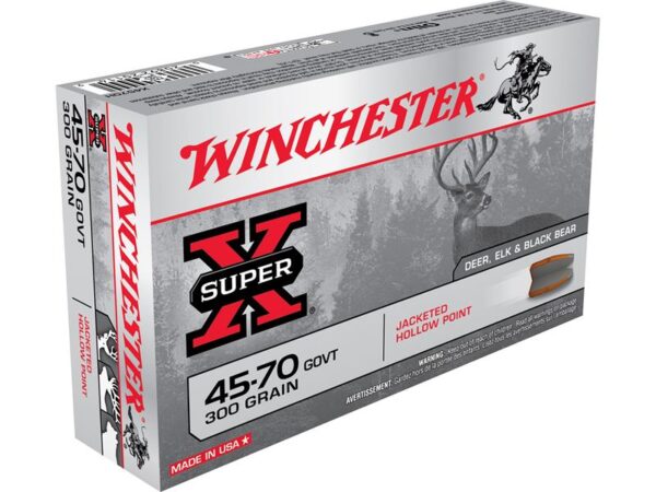 Winchester Super-X .45-70 Government 300 Gr. Jacketed Hollow Point- Box of 20