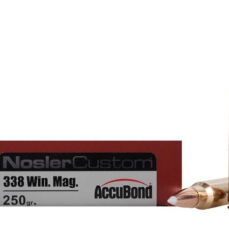 Nosler Trophy Grade .338 Winchester Magnum 250 Gr. AccuBond- Box of 20
