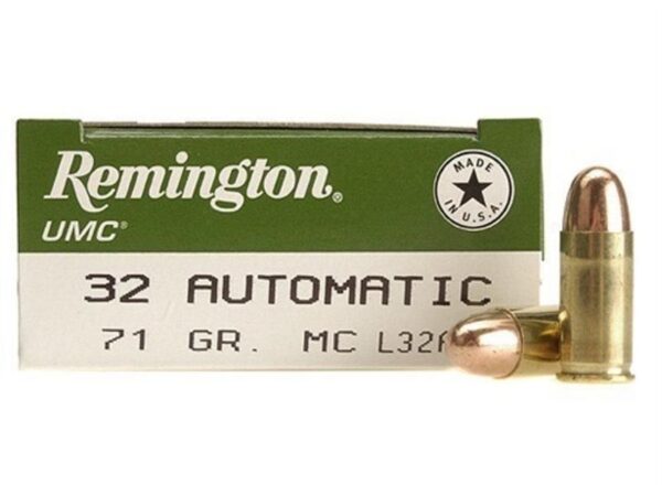 Remington UMC .32 ACP 71 Gr. Full Metal Jacket- Box of 50