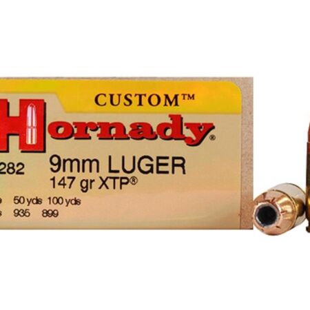 Hornady Custom 9mm Luger 147 Gr. XTP JHP- Box of 25