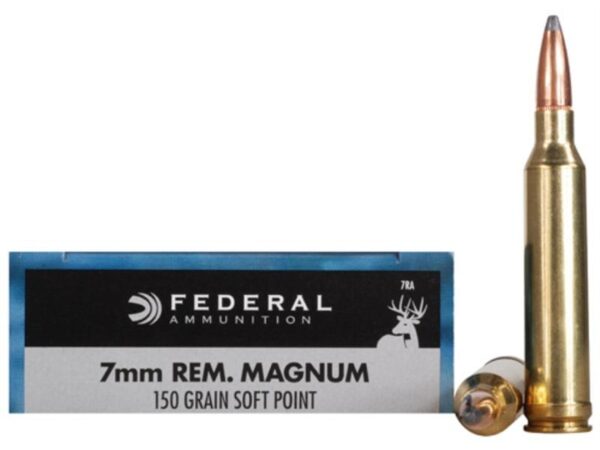 Federal Power-Shok 7mm Remington Magnum 150 Gr. Soft Point- Box of 20
