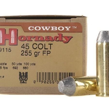 Hornady Frontier Cowboy .45 Colt (Long Colt) 255 Gr. Lead Flat Nose- Box of 20
