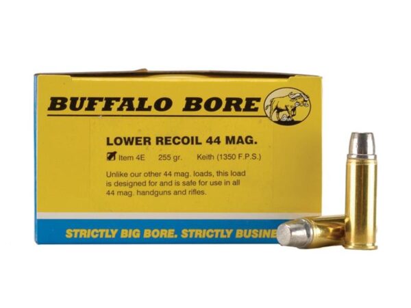 Buffalo Bore .44 Magnum 255 Gr. Lead Keith-Type Semi-Wadcutter Gas Check- Box of 20